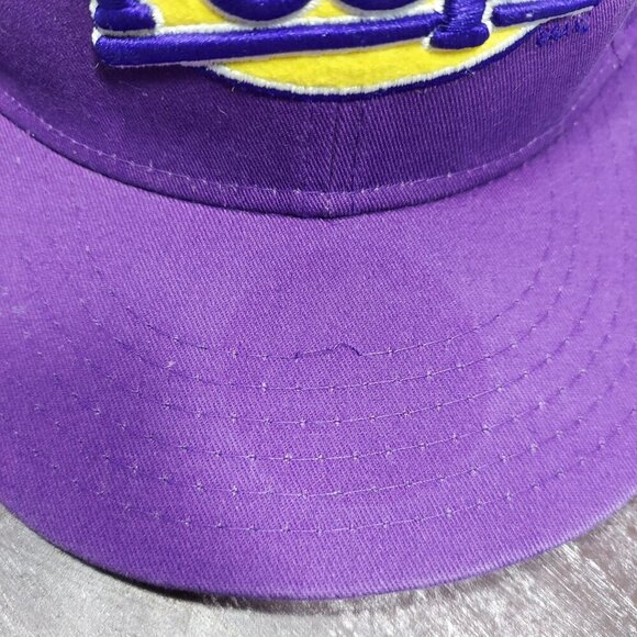 Peeps Adjustable Purple Baseball Cap With Yellow Accents & Embroidery - Picture 6 of 9